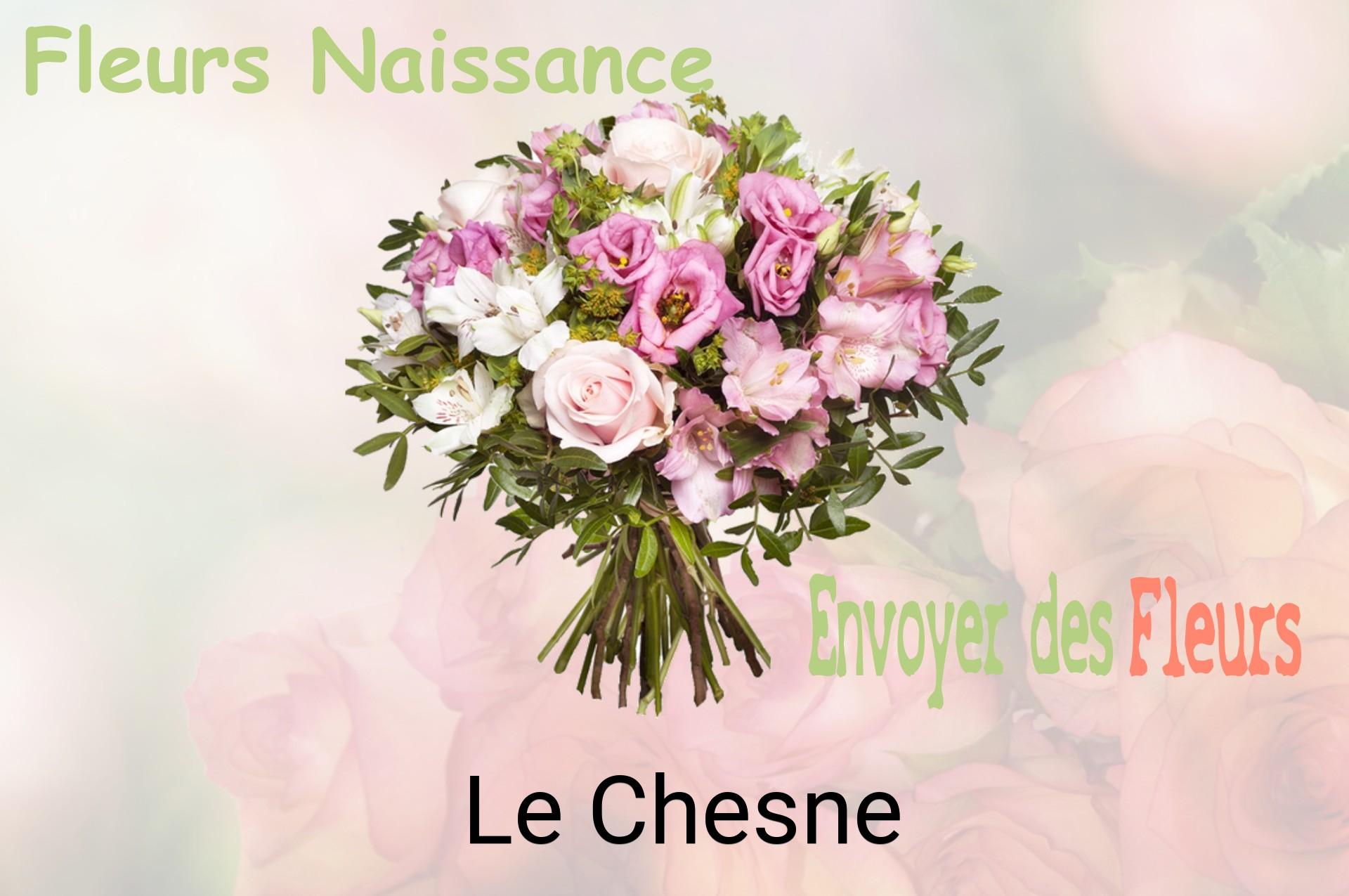 Bouquet de fleurs de naissance livré à Le Chesne
